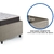 Cama Box Solteiro com Gaveta 88x188 cm Revestida em Linho Bege com Colchão Pantanal Anjos na internet