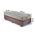 Base Box Baú 96x203 Suede Marrom com Colchão Airtech Ortobom Molas Ensacadas - comprar online
