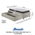 Cama Box Solteiro com Gaveta 88x188 cm Revestida em Courino Linho Areia com Colchão Pantanal Anjos - comprar online