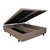Cama Box Super King Baú Courino Linho Bege 193x203 com Colchão Adapto Molas Ensacadas - B&G Camas e Colchões