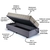 Base Box Baú 96x203 Suede Cinza com Colchão Airtech Ortobom Molas Ensacadas - loja online
