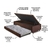 Bicama Box com Baú Solteiro 88x188 com Colchão Auxiliar Suede Marrom - B&G Camas e Colchões