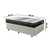 Cama Box com Baú Solteiro 88x188 + Colchão Gran Sleep Molas Verticoil Ecoflex Courino Linho na internet