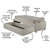 Cama Box Solteiro com Gaveta 88x188 cm Revestida em Courino Linho Areia com Colchão Airtech Ortobom - B&G Camas e Colchões
