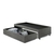 Box Com Gaveta 120 126x208x38 cm Courino Linho Cinza na internet