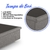Imagem do Cama Box Baú Viúvo 120x203x34 cm Courino Linho Cinza