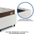 Imagem do Bicama Box para Dois Colchões Solteirão 96x203x38 cm Courino Linho Branco