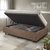 Base Box Baú 88x188 Linho Marrom com Colchão Hanover Inducol na internet