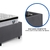 Cama Box Solteiro com Gaveta 88x188 cm Revestida em Suede Cinza com Colchão Cama inHouse Ecoflex na internet