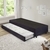 Bicama Box Solteiro Suede Preto 88x188x28 cm com Colchão Ecoline D23 Espuma e Colchão Auxiliar Ecoflex