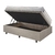 Base Box Baú 88x188 Linho Bege com Colchão Hanover Inducol - B&G Camas e Colchões