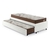 Bicama Box Solteiro 126x208 Courino Linho Branco com 2 Colchões Relax Adorabile Molas Ensacadas Ecoflex na internet