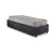 Cama Box Solteiro com Gaveta 88x188 cm Revestida em Linho Cinza com Colchão Airtech Ortobom - B&G Camas e Colchões