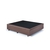 Base Box Baú Viúva 128x188x42cm Suede Marrom com Pistão a Gás - B&G Camas e Colchões