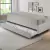 Bicama Box Solteiro Courino Linho Cinza 88x188x28 cm com Colchão Airtech Ortobom Molas Ensacadas e Colchão Auxiliar Ecoflex na internet
