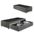 Box Com Gaveta 120 126x208x38 cm Courino Linho Cinza