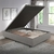 Cama Box Baú Viúvo 120x203x34 cm Courino Linho Cinza na internet