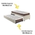 Bicama Box Solteiro Courino Linho Areia 88x188 com Colchão Classic Molas Ensacadas Anjos - comprar online