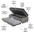 Bicama Box Baú Solteiro 88x188x42 Courino Linho Cinza com Colchão de Espuma Dual Firme Ecoflex - loja online