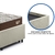 Bicama Box Solteiro Linho Bege 88x188 com Dois Colchões Relax Adorabile Ecoflex Molas Ensacadas