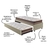 Bicama Box Solteiro Courino Linho Bege 88x188 com Colchão Classic Molas Ensacadas Anjos - B&G Camas e Colchões