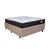 Cama Box Baú Linho Bege 138x188 com Colchão Casal Relax Adorabile Molas Ensacadas Ecoflex - B&G Camas e Colchões