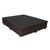 Base Box Baú King 178x198x42cm Courino Linho Marrom - B&G Camas e Colchões