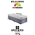 Base Box Baú 88x188 Suede Cinza com Colchão Hanover Inducol
