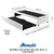 Bicama Box para Dois Colchões Solteirão 96x203x38 cm Courino Linho Branco - comprar online