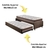 Bicama Box Solteiro Suede Marrom 88x188 com Colchão Classic Molas Ensacadas Anjos - comprar online