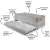 Bicama Box Solteiro Courino Linho Cinza 88x188x28 cm com Colchão Airtech Ortobom Molas Ensacadas e Colchão Auxiliar Ecoflex - B&G Camas e Colchões
