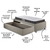 Cama Box Solteiro com Gaveta 88x188 cm Revestida em Linho Bege com Colchão Pantanal Anjos - B&G Camas e Colchões