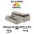 Imagem do Cama Box Solteiro com Gaveta 88x188 cm Revestida em Courino Linho Areia com Colchão Relax Adorabile Ecoflex