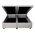 Cama Box com Baú King Courino Linho Areia 193x203 com Colchão Adapto Molas Ensacadas Ecoflex - B&G Camas e Colchões