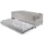 Bicama Box Solteiro Courino Linho Cinza 88x188x28 cm com Colchão Airtech Ortobom Molas Ensacadas e Colchão Auxiliar Ecoflex