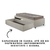 Cama Box Solteiro com Gaveta 88x188 cm Revestida em Courino Linho Areia com Colchão Supreme Gazin
