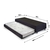 Bicama Box Solteiro Suede Preto 88x188x28 cm com Colchão Ecoline D23 Espuma e Colchão Auxiliar Ecoflex - comprar online