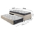 Bicama Box Solteirão 96x203 Suede Bege com Dois Colchões Adapto Molas Ensacadas Ecoflex - comprar online