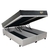 Cama Box Super King Baú Courino Linho Areia 193x203 com Colchão Adapto Molas Ensacadas Ecoflex - B&G Camas e Colchões
