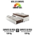 Imagem do Bicama Box Solteiro 126x208 Courino Linho Branco com 2 Colchões Relax Adorabile Molas Ensacadas Ecoflex