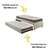 Bicama Box Solteiro Linho Bege 88x188 com Colchão Classic Molas Ensacadas Anjos - comprar online