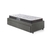 Cama Box Solteiro com Gaveta 88x188 cm Revestida em Courino Linho Cinza com Colchão Pantanal Anjos - B&G Camas e Colchões