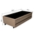 Bicama Box Baú 96x203x42 Courino Linho Bege com Colchão Adapto Molas Ensacadas Ecoflex - comprar online