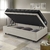 Cama Box com Baú Solteiro 88x188 + Colchão Gran Sleep Molas Verticoil Ecoflex Courino Linho - B&G Camas e Colchões