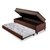 Bicama Box Baú 88x188 Suede Marrom com Colchão Classic Molas Ensacadas Anjos - B&G Camas e Colchões
