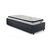 Cama Box Solteiro com Gaveta 88x188 cm Revestida em Linho Cinza com Colchão Cama inHouse Ecoflex - B&G Camas e Colchões