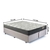Cama Box Baú Queen Suede Bege 158x198 com Colchão Adapto Molas Ensacadas Ecoflex - comprar online