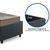 Cama Box Solteiro com Gaveta 88x188 cm Revestida em Linho Cinza com Colchão Supreme Gazin na internet