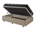 Imagem do Cama Box com Baú Solteiro 88x188 + Colchão Gran Sleep Molas Verticoil Ecoflex Courino Linho