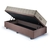 Base Box Baú 96x203 Suede Marrom com Colchão Airtech Ortobom Molas Ensacadas - B&G Camas e Colchões